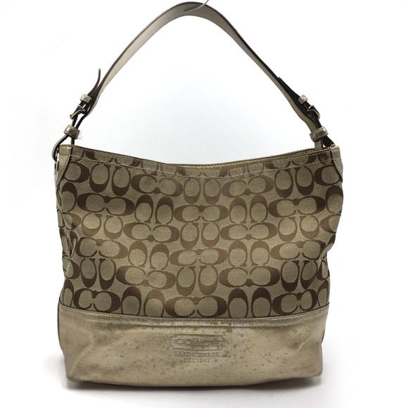 Coach Handbags - Coach Canvas Signature Shopper